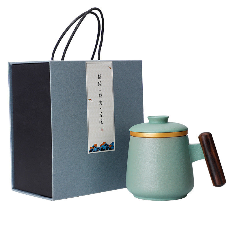 Ceramic Mug With Filter Tea Cup Gift Box