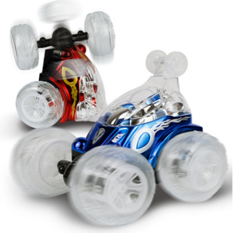 Remote Control Car Dump Truck Off-Road Remote Control Car Racing Light Children'S Toy Car Roll Stunt Car Stall Toy