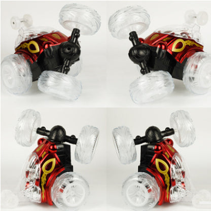 Remote Control Car Dump Truck Off-Road Remote Control Car Racing Light Children'S Toy Car Roll Stunt Car Stall Toy