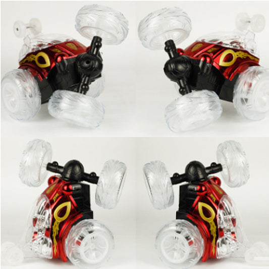 Remote Control Car Dump Truck Off-Road Remote Control Car Racing Light Children'S Toy Car Roll Stunt Car Stall Toy