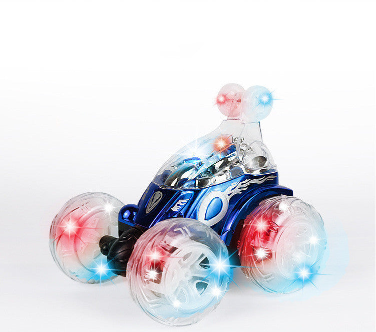 Remote Control Car Dump Truck Off-Road Remote Control Car Racing Light Children'S Toy Car Roll Stunt Car Stall Toy