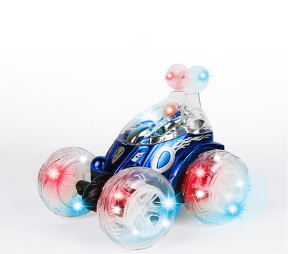 Remote Control Car Dump Truck Off-Road Remote Control Car Racing Light Children'S Toy Car Roll Stunt Car Stall Toy