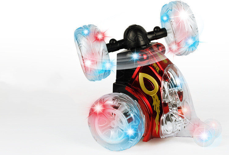 Remote Control Car Dump Truck Off-Road Remote Control Car Racing Light Children'S Toy Car Roll Stunt Car Stall Toy