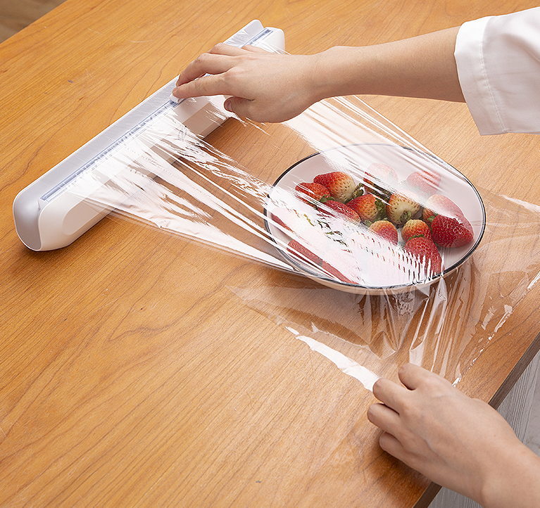 Cling Film Cutter Household Cutting Box Wall Hanging Refrigerator Kitchen Storage Box With Cutting Machine Artifact Food Special