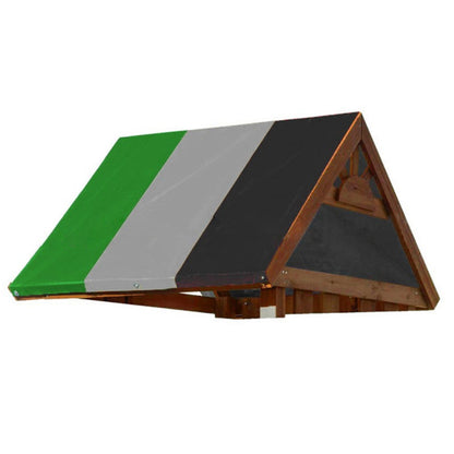 Color-blocking outdoor children's playground canopy cover