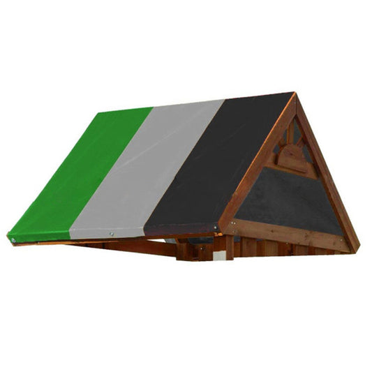 Color-blocking outdoor children's playground canopy cover