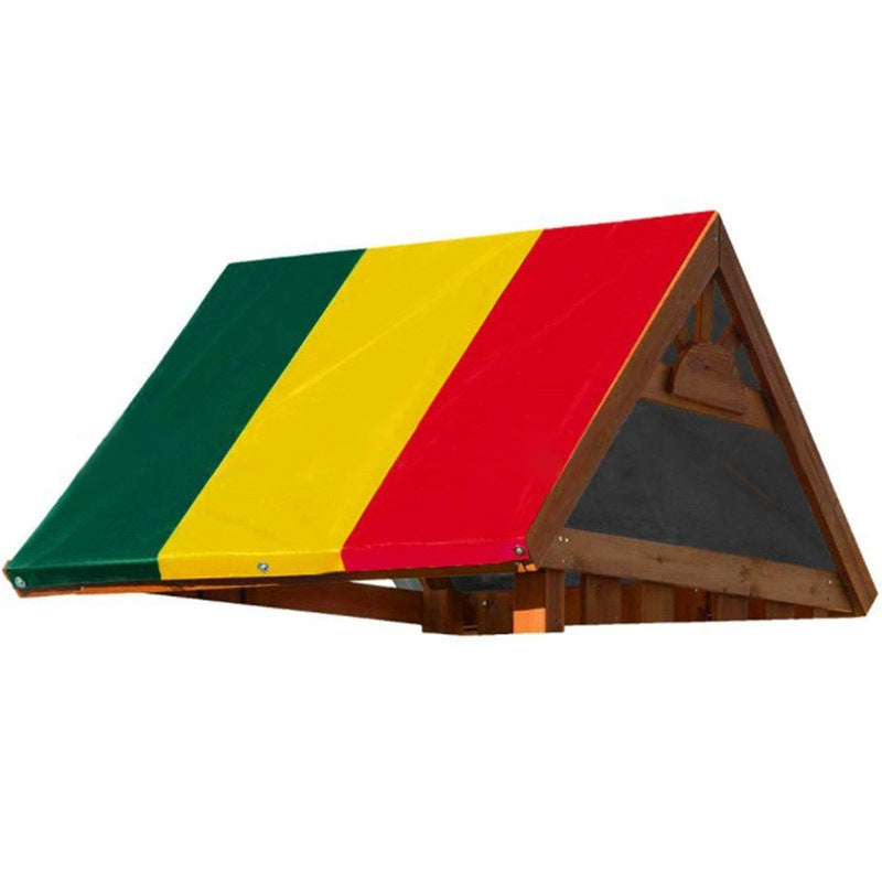 Color-blocking outdoor children's playground canopy cover