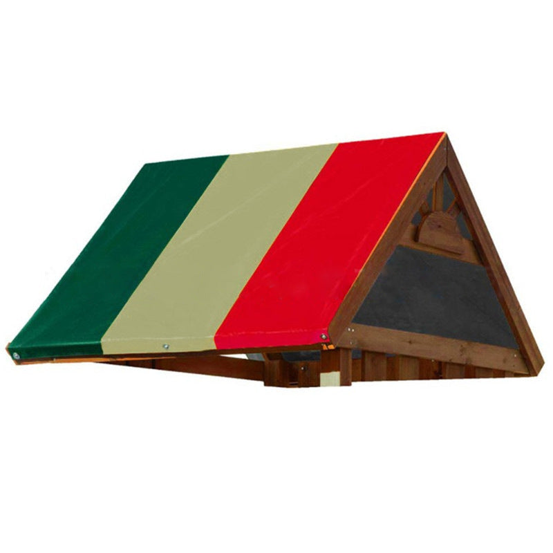 Color-blocking outdoor children's playground canopy cover