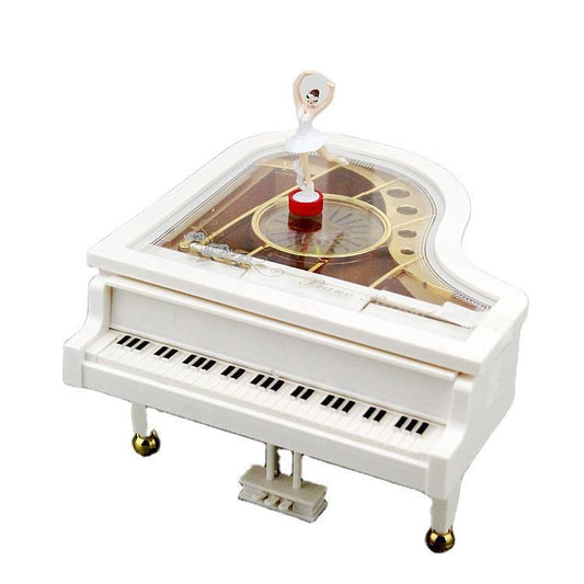 Dancing Girl Piano Rotating Ballet Music Box Music Box Clockwork Gift Home Decoration Crafts