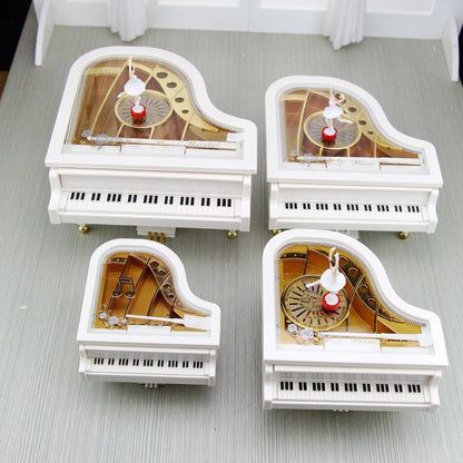 Dancing Girl Piano Rotating Ballet Music Box Music Box Clockwork Gift Home Decoration Crafts