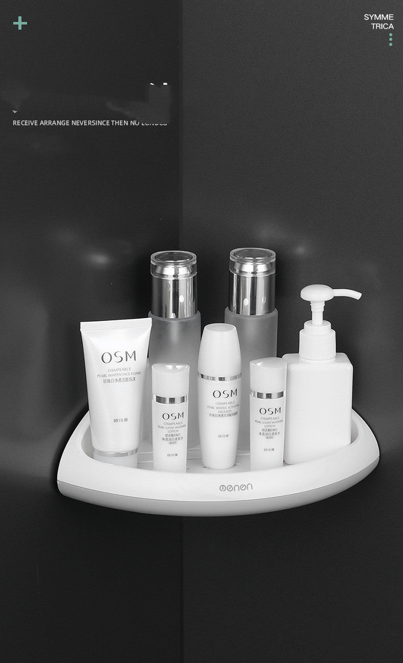 Compatible with Apple, Creative Toilet Tripod Bathroom Kitchen Punch-free Shelf Strong Viscose Seamless Plastic Storage Rack