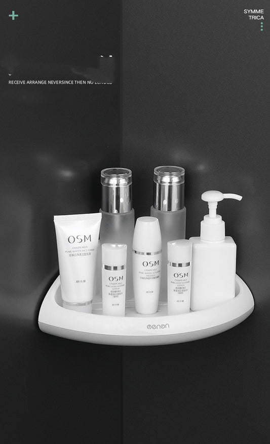 Compatible with Apple, Creative Toilet Tripod Bathroom Kitchen Punch-free Shelf Strong Viscose Seamless Plastic Storage Rack