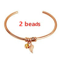 European and American Twelve Birthday Stone Lettering Bead Bracelet