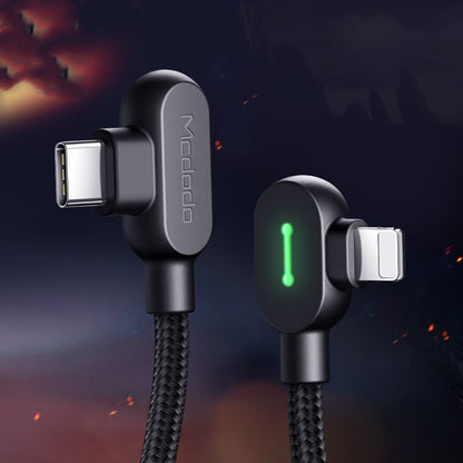 Compatible with Apple, Maiduoduo Pd Fast Charging Double Elbow Suitable For Iphone 8 X Xr Mobile Game Charging Cable