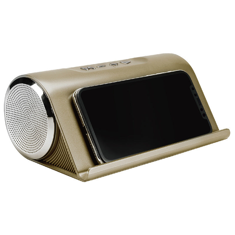 Lp-V9 Wireless Bluetooth Speaker Computer Audio Lazy Phone Holder Card Plug U Disk Radio