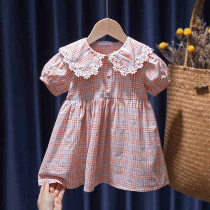 Fashion Children's Cotton Floral Dress