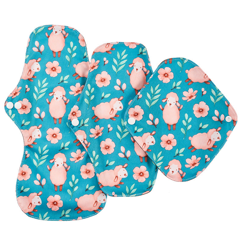Leak-Proof Bamboo Charcoal Sanitary Napkins Washable Aunt'S Towel