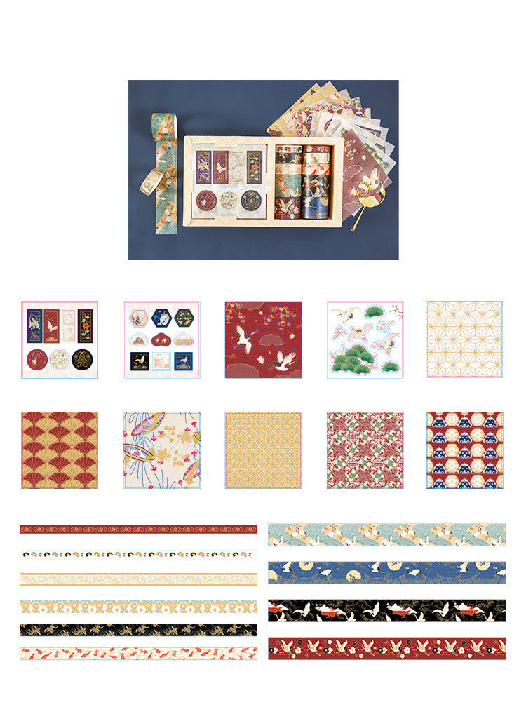 Tape Sticker Gift Box 10X10 Heming Star Series 4 Styles