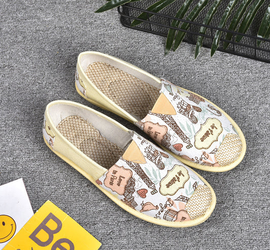 21 New Prairie Princess Canvas Shoes Lightweight Canvas Breathable Thomas Shoes Ethnic Style Cloth Shoes Flat Shoes Women - FLIPSTYLEZLLC
