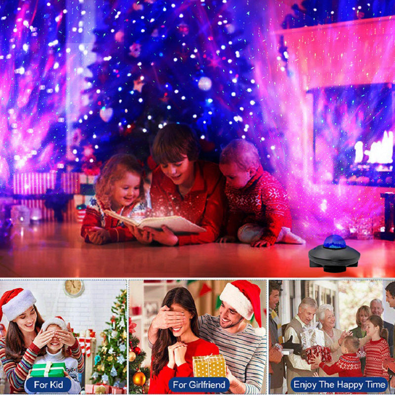 Colorful Lights Bluetooth Speaker Music Starry Sky Light Live Background Night Light