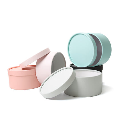 Round Box Gift Box Hug Bucket Eternal Flower With Hand Gift Box Florist Supplies