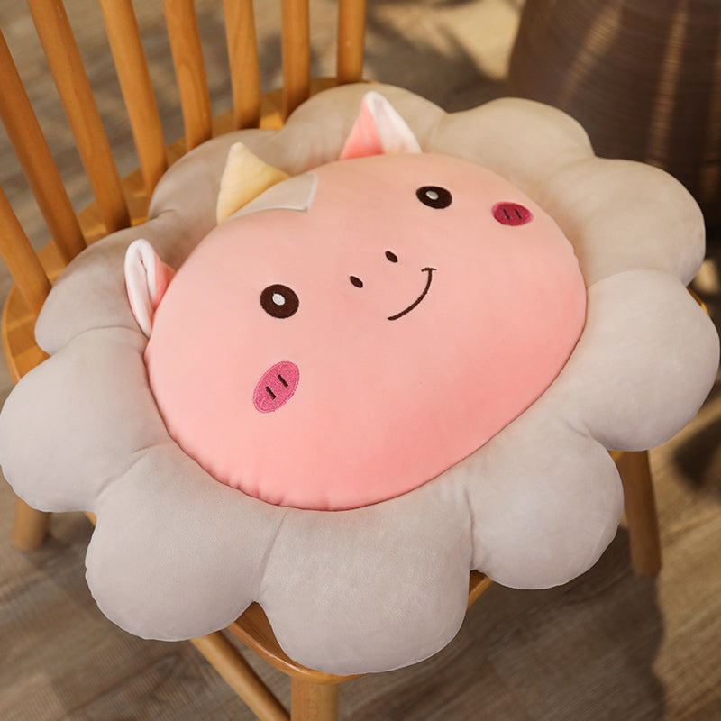 Daisy Sun Flower Cute Petal Pillow Cushion Office Sedentary Stool Seat Cushion Tatami