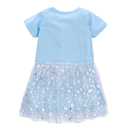 Children'S Dress European And American Children'S Summer New Girl'S Dress Cotton Short Sleeve Children'S Skirt