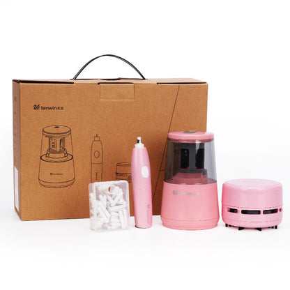 Pencil Sharpener Vacuum Cleaner Eraser Gift Box