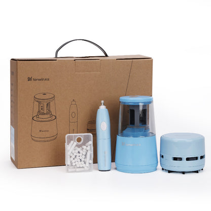 Pencil Sharpener Vacuum Cleaner Eraser Gift Box
