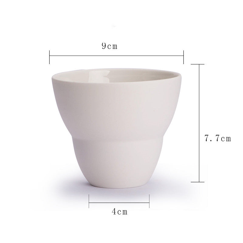 Handmade Ceramic Coffee Cup Ins Style Latte Australian White Single Product Italian Concentrated Mark Cup