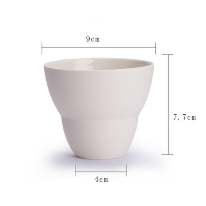 Handmade Ceramic Coffee Cup Ins Style Latte Australian White Single Product Italian Concentrated Mark Cup