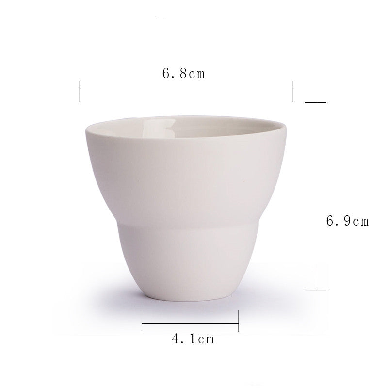 Handmade Ceramic Coffee Cup Ins Style Latte Australian White Single Product Italian Concentrated Mark Cup