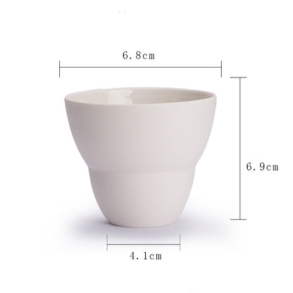 Handmade Ceramic Coffee Cup Ins Style Latte Australian White Single Product Italian Concentrated Mark Cup