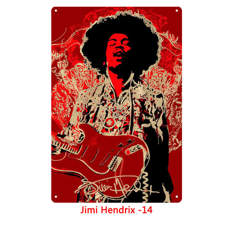 Tin Painting Bar Clothing Store Home Furnishing Wall Decoration