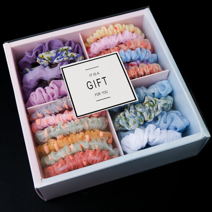 Girls' Popular Large Intestine Hair Rope Hair Tie Gift Box