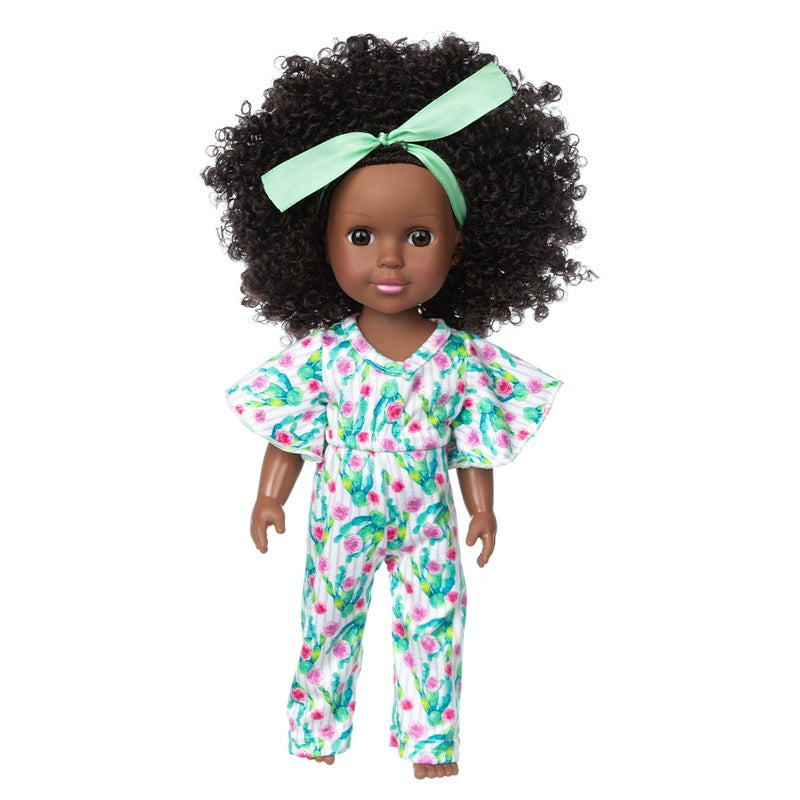 Melanin Magic™ Radiant Ebony 14-Inch Lifelike Baby Girl | Realistic Soft-Touch Vinyl Simulation Doll for Kids & Collectors