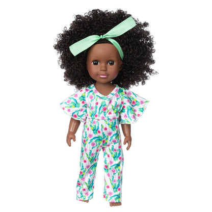 Melanin Magic™ Radiant Ebony 14-Inch Lifelike Baby Girl | Realistic Soft-Touch Vinyl Simulation Doll for Kids & Collectors