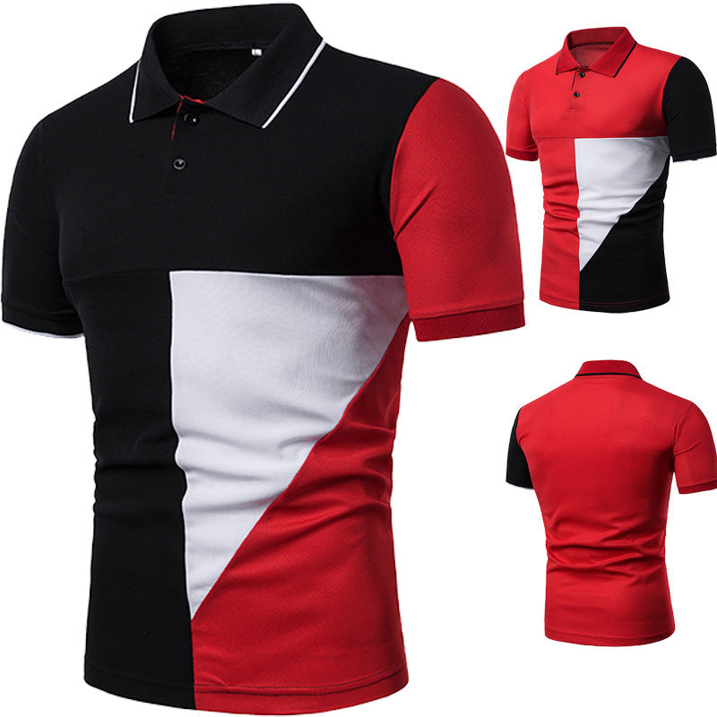 T-Shirt Men's Short-Sleeved Color Large Size All-Match Casual Fashion Chic