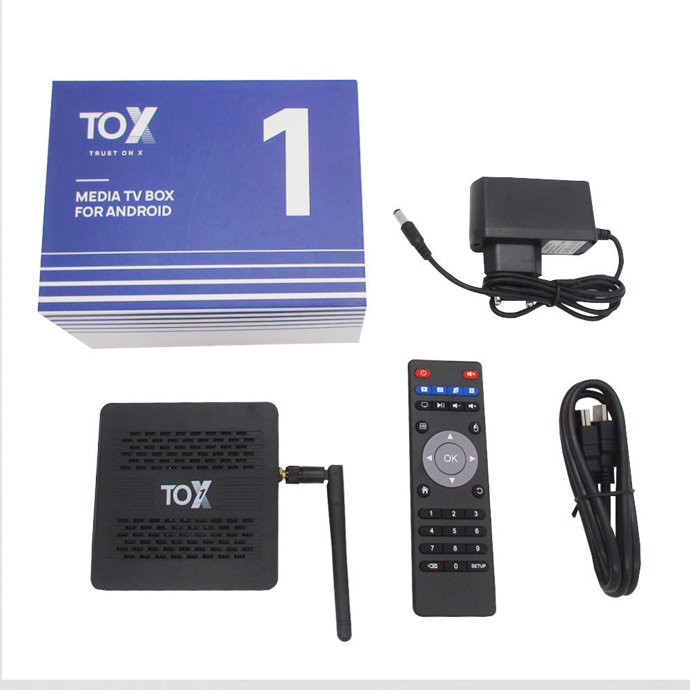 Cross Border Popular Tox1 Stb S905X3 Android 9.0 Ddr3 4G to 32G Bluetooth Network Player