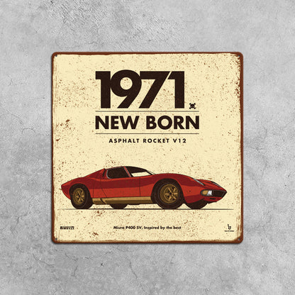 New Retro Car Tin Painting