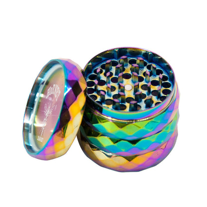 Four-Layer Zinc Alloy Creative Multi-Color Non-Slip Smoke Grinder