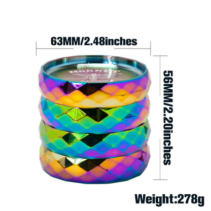 Four-Layer Zinc Alloy Creative Multi-Color Non-Slip Smoke Grinder