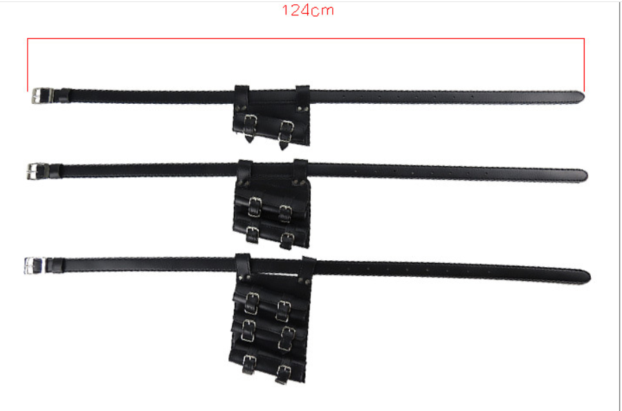 Cosplay Anime Swords PU Leather Sword Strap Back Bag Belt Belt knife Hanging Fixture