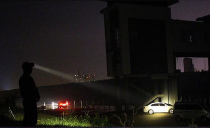 Long Shot Side Miner S Lamp With Head Mounted Flashlight