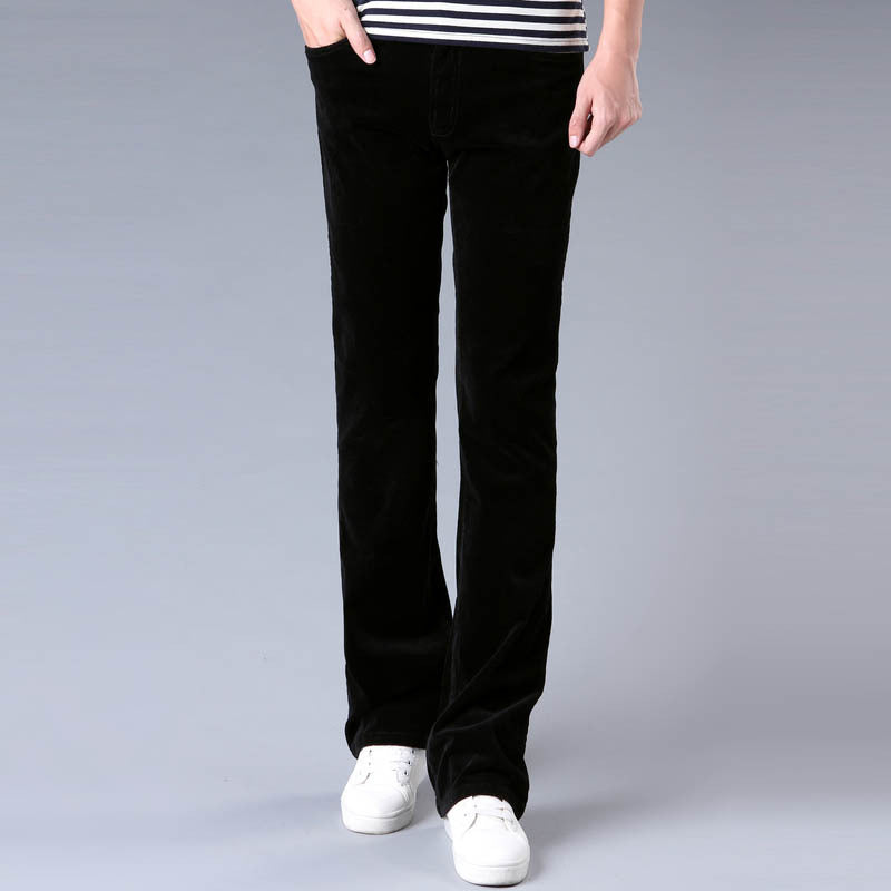 Korean Style Stretch Slim Flared Pants