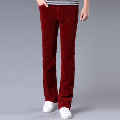 Korean Style Stretch Slim Flared Pants