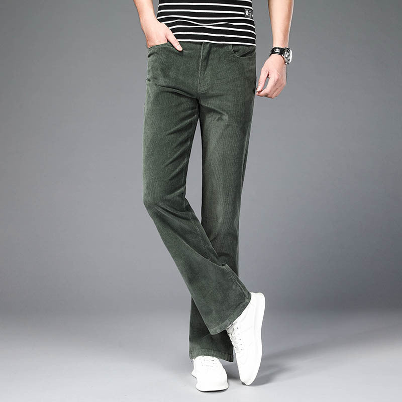 Korean Style Stretch Slim Flared Pants