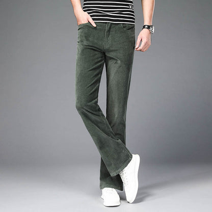 Korean Style Stretch Slim Flared Pants