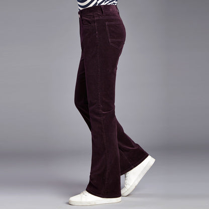 Korean Style Stretch Slim Flared Pants