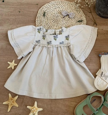 Icc European And American Style Girls Floral Lace Blouse